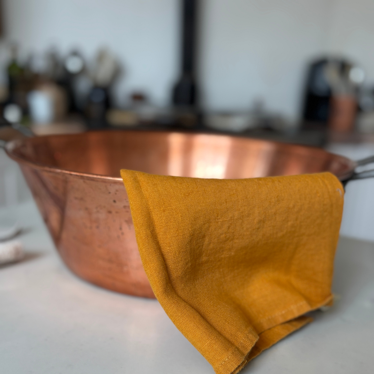 Turmeric Linen Kitchen Towel
