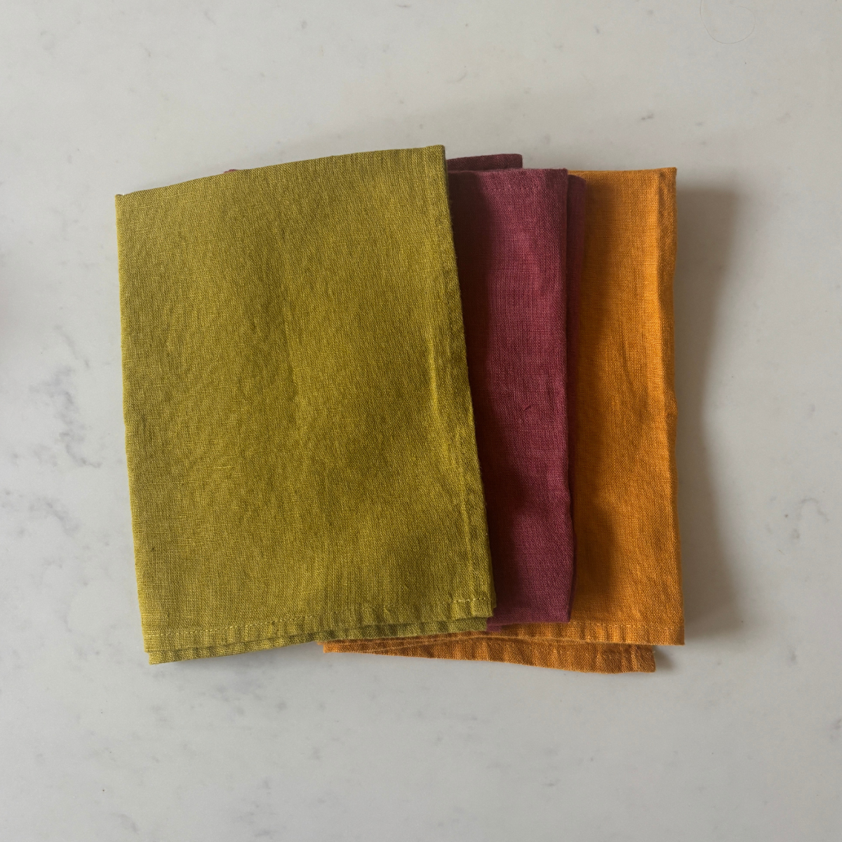 The Pantry Linen Edit — Moss, Plum & Turmeric