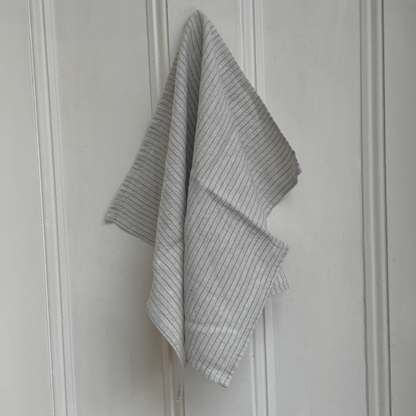 Blue Stripe Linen Kitchen Towel