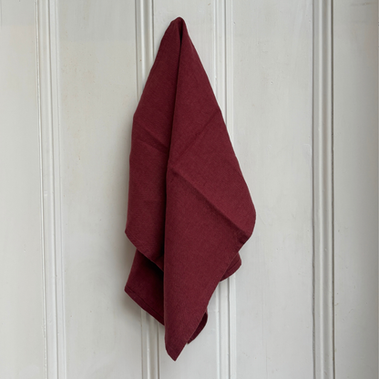 Plum Linen Kitchen Towel