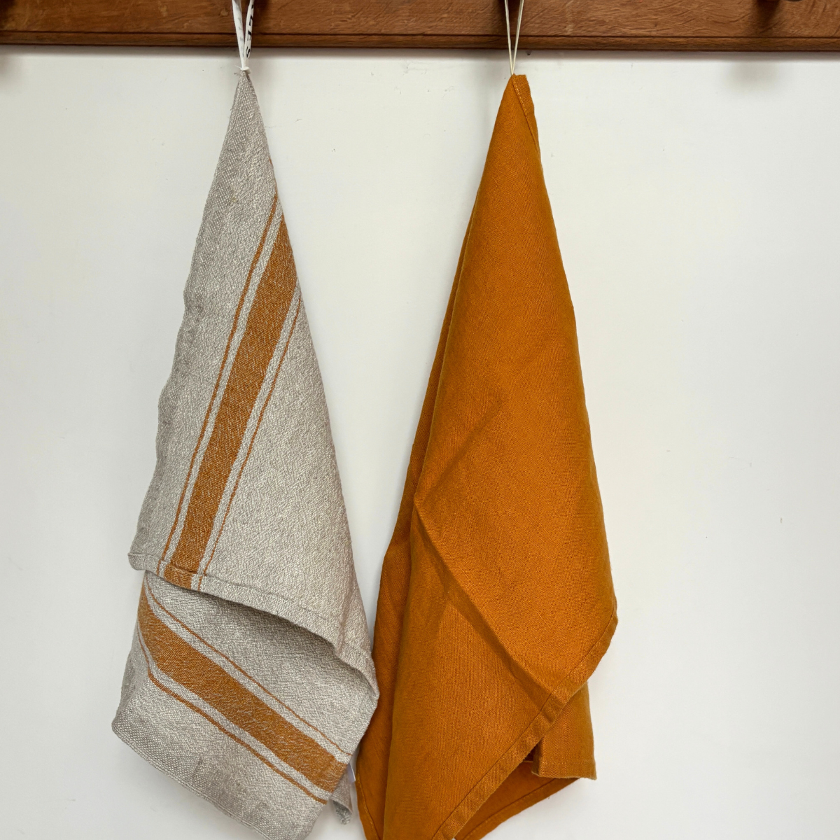 The Turmeric Edit — Linen Kitchen Towels, Set of 2
