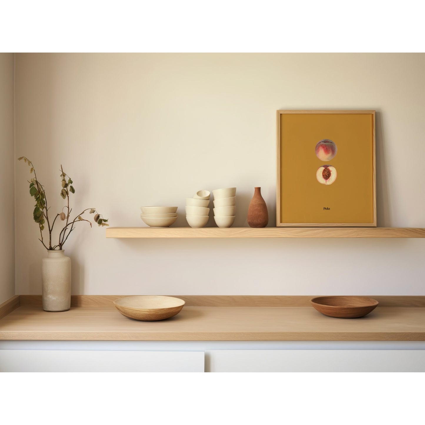 Peach Study | Pomological Art Print