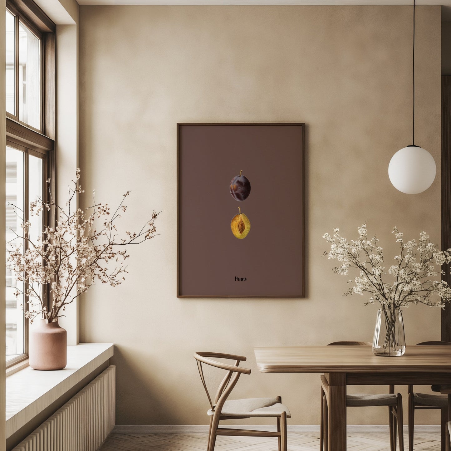 Single Plum | Pomological Art Print