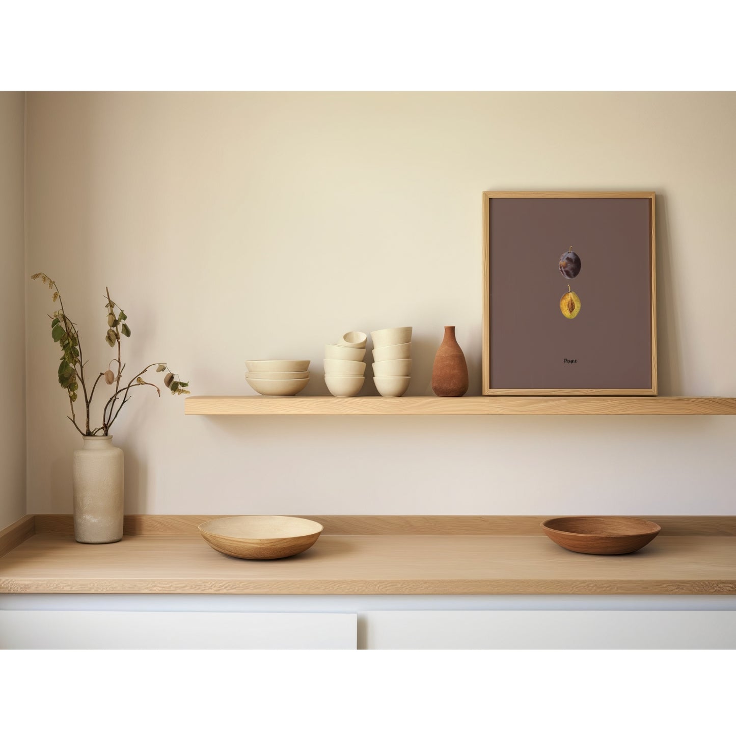 Single Plum | Pomological Art Print